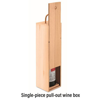 6pcs Red Wine Wooden Gift Box Packaging Storage Box for Wine Bottle Gifts