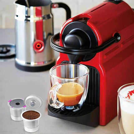 2 Pack Stainless Steel K-Cups Coffee Pod Filters Reusable Durable For Cafe