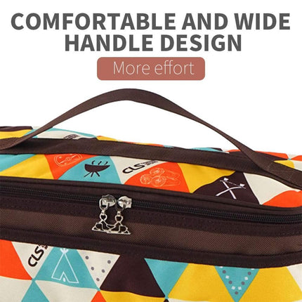 Camping Cookware Storage Bag Portable Travel Wash Bag Tableware Organizer Case