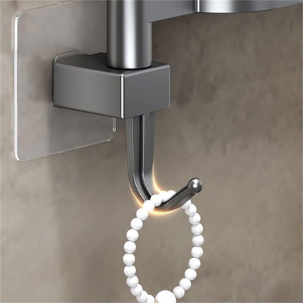 Punch-free Towel Rack Basic Model Rotatable Multi-rod Bathroom Toilet Towel Hang