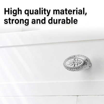French Cabinet Door Handles Oval Shape Retro Style 2 Colours for Drawer Wardrobe