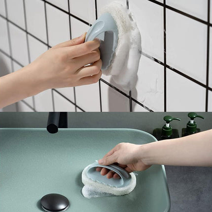 3PCS Cleaning Brushes Set Tile Kitchen Scrub Brushes Sponge Eraser For Home Use
