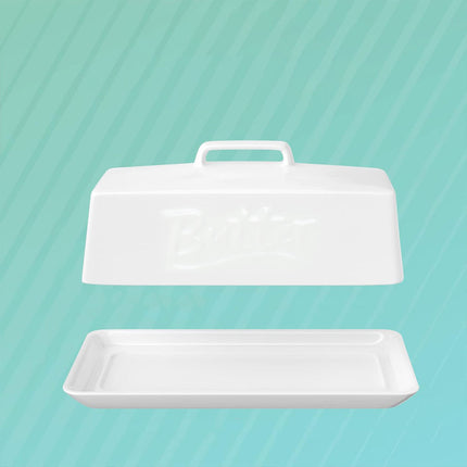 Large Capacity Sealed Ceramic Butter Tank Universal Model With Lid Storage Box