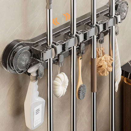 Wall-mounted Mop Fixing Rack Universal Model Strong Suction Cup Bathroom Rack