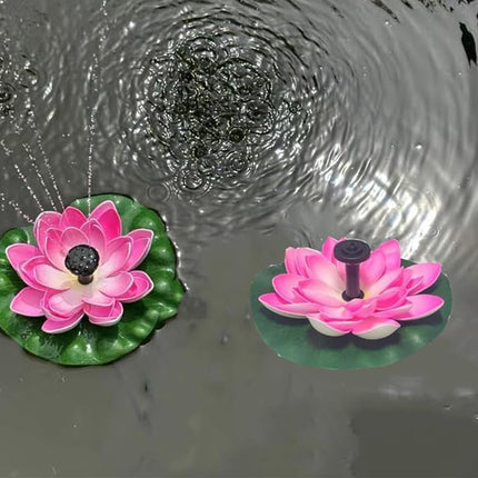 Water Fountain with Lotus Leaf Solar Bird Bath Fountain Pump Lotus Shaped Solar