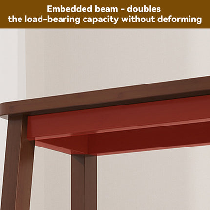 3 Tier Multi Function Bamboo Foldable Step Stool Space Saving Anti-Slip Footrest