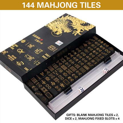 Portable 144PCS Universal Mahjong Set for Family Gatherings Home Entertainment