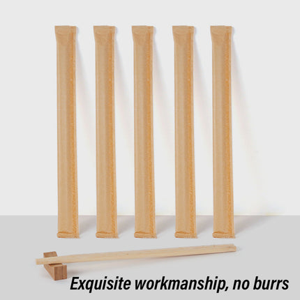 100pcs Disposable Wooden Chopsticks Individually Wrapped Bulk for Restaurants
