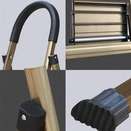 4 Step Home Folding Ladder Anti-Slip 150KG Load Capacity Space Saving Sturdy
