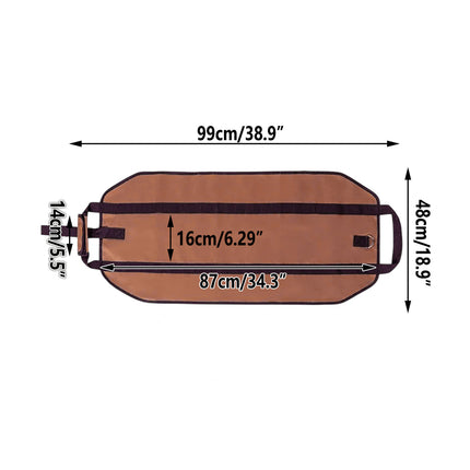 Outdoor Firewood Tote Bag Portable Durable for Outdoor Campfire Wood Storage