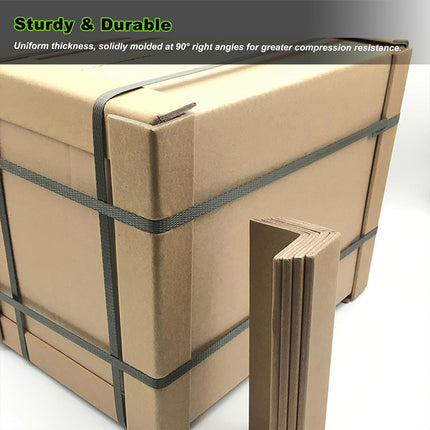 50PCS Brown Kraft Paper Corner Protector Sturdy Durable for Shipping Pack Use