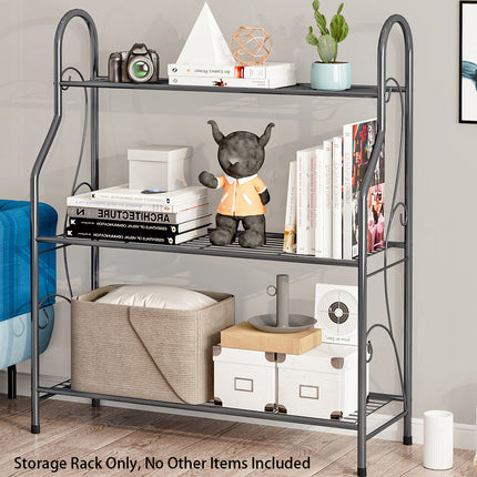 Metal Plant Stand 3 Tier Shelf Indoor Outdoor Flower Pot Display Rack 83cm