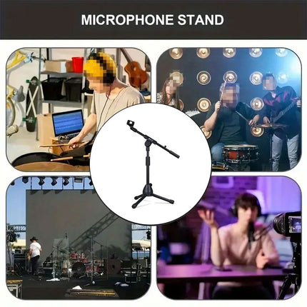 Pickup Microphone Stand Guitar Erhu Drum Band Child Mic Tripod Small Bracket