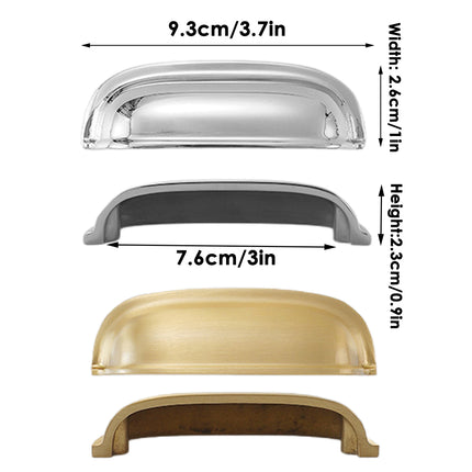 Vintage Cabinet Handle Single Hole Simple Drawer Pull for Closet Door Cupboard