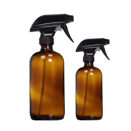 Amber Round Glass Spray Bottles Ontainer Essential Oils Aromatherapy - Aimall