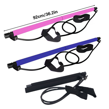 Pilates Stick Multi-functional Fitness Stick Elastic Training Tension Rope