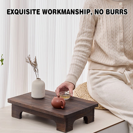 Solid Wood Low Tatami Coffee Table 50cm Japanese Floor Tea Table for Bay Window