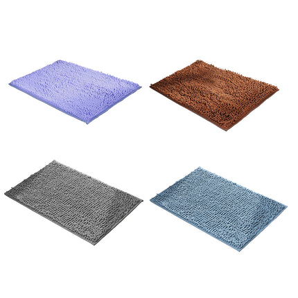 Chenille Long Hair Floor Mat Suction Non Slip Bathroom Entrance Living Room Rug