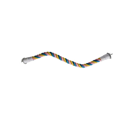 U Shaped Parrot Cotton Rope Climbing Toy Perch Stand for Bird Cage