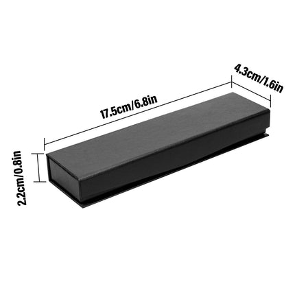 10pcs Black Clamshell Pen Box Gift Case Packaging for Pen Storage and Display