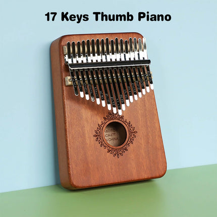 17-Tone Kalimba Thumb Piano Finger Piano with Kabarin Wooden Box Music Instrument