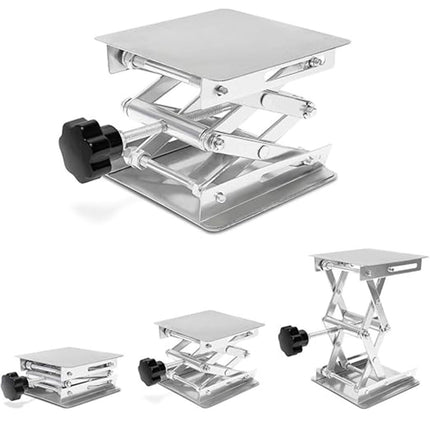 Lifting Platform Stainless Steel Manual Control Stand 10x10CM Adjustable Tool