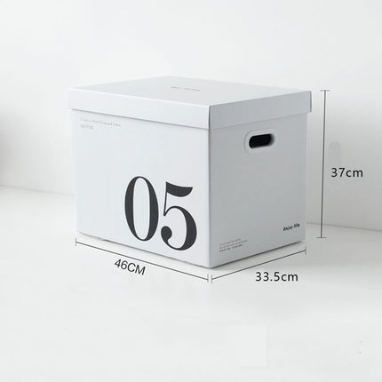 2PCS Paper Storage Box Large Capacity Portable Minimalist Design Home Storage