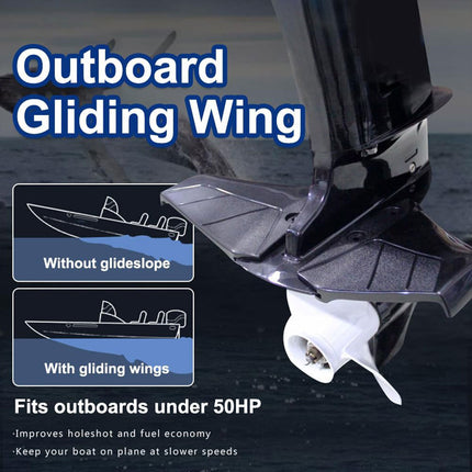 Outboard Engine Hydrofoil Stabilizer Marine Tail Wing Plate for Boat Motor Parts