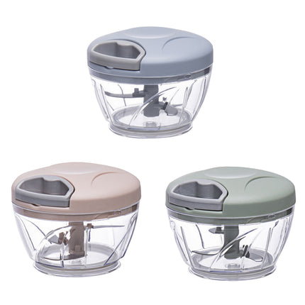 500ml Manual Meat Mincer Garlic Chopper Rotate Garlic Press Crusher Vegetable