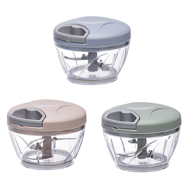 500ml Manual Meat Mincer Garlic Chopper Rotate Garlic Press Crusher Vegetable