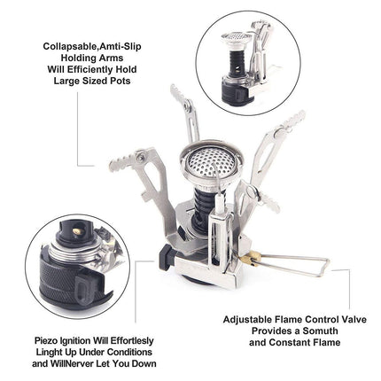 Portable Outdoor Camping Cookware Set for Hiking Picnics Travel Cooking Tools