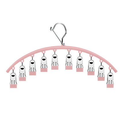3PCS Windproof Clothes Drying Rack Balcony Hanger Pantyhose Underwear Clips