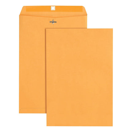 100pcs Kraft Envelopes 6x9in with Metal Clasp for Gift and Document Use