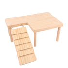 Hamster Wood Stand Platform with Ladder Small Animal Toy Hamster Rat Accessories