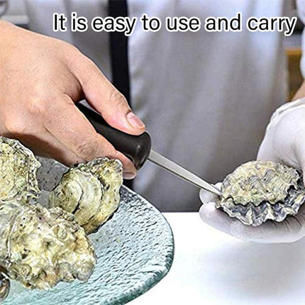 6PCS Stainless Steel Oyster Knife Non Slip Handle Scallop Shell Opener Shucking