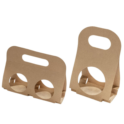 50PCS Kraft Paper Packaging Box Fruit Gift Bag Single Double Handle for Party