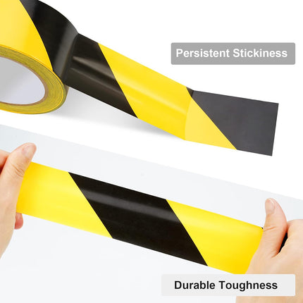PVC Warning Tape 10cmx3.3m Durable High Adhesion Waterproof for Floor Marking