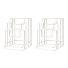 2PCS Metal Cutting Board Holder Rack Kitchen Bench Organiser for Lids Chopping Boards