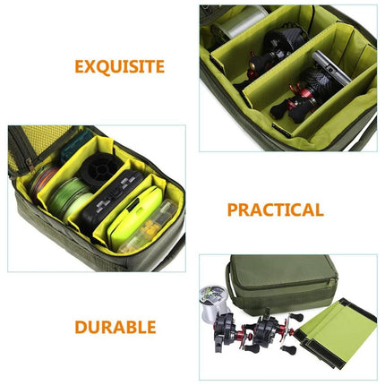 Fishing Gear Reel Storage Bag Portable Handbag Fishing Tools Organizer Storage