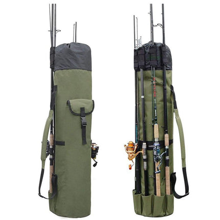 Multifunctional Cylinder Fishing Rod Bag Outdoor Gear Storage Carry Waterproof