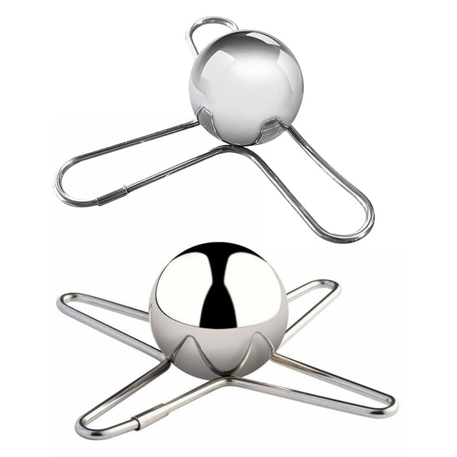 3/4 Forks Stainless Steel Ice Balls Reusable Spherical Whisky Chilling Stones