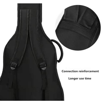 Electric Bass Guitar Bag Padded Backpack Cotton Shoulder Case Thick Protection