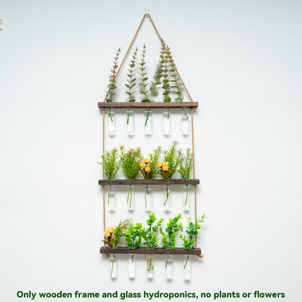 Wall Mounted Hydroponic Test Tube for Home Office Indoor Garden Decorative Vase