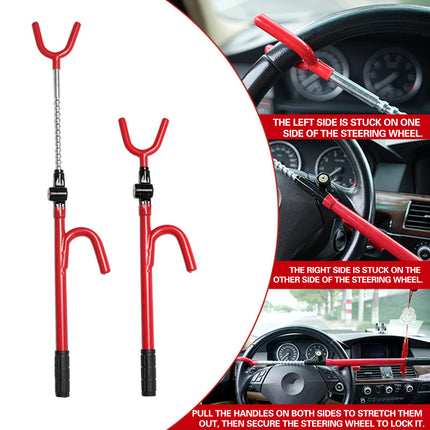 Adjustable Car Steering Wheel Lock Anti Theft Security Bar for Car Protect Use