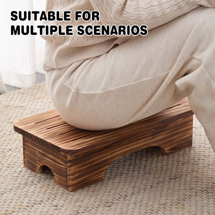 Solid Wood Small Stool Footrest Step Stool Shoe Changing Low Bench Indoor Use