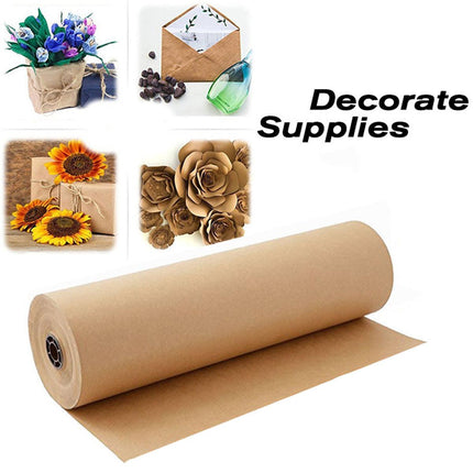 Brown Kraft Paper Rolls 5pcs Gift Wrapping Decoration Packaging Craft Sheets