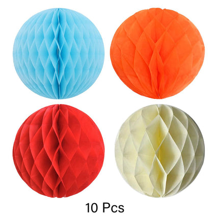Paper Honeycomb Lanterns 10pcs Hanging Party Decorations Holiday Event Supplies