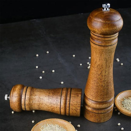 Wooden Pepper Grinder Manual Salt Spice Mill Bottle Household Grinding Tool