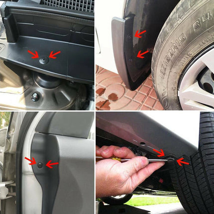 190PCS Plastic Car Fastener 6 Sizes for Auto Body Fender Bumper Trim Accessories