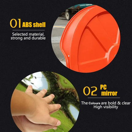 Road 230-Degree Corner Wide-Angle Mirror 45cm Round Traffic Safety Mirror